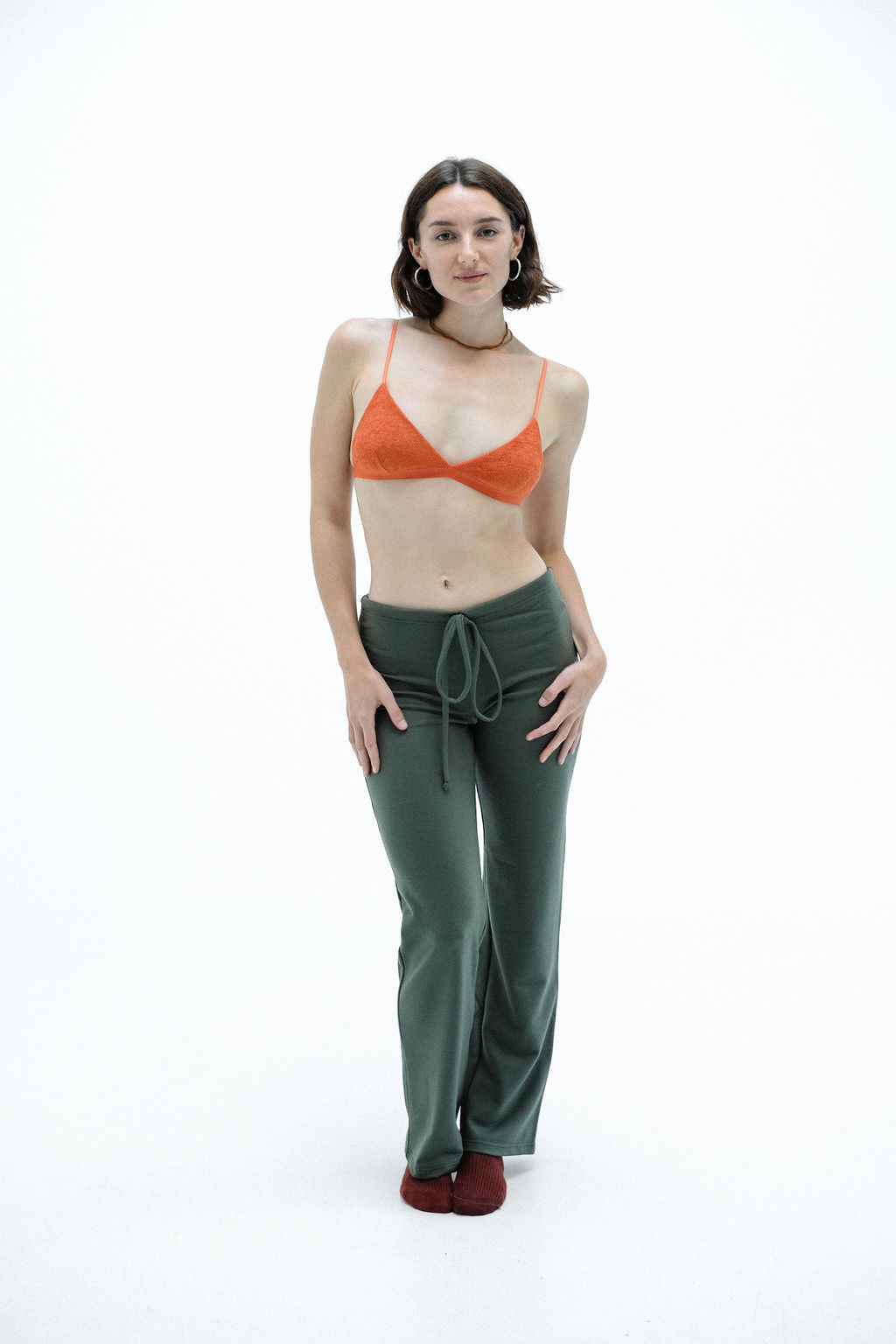 Hera Merino Slacks - Olive SAMPLE