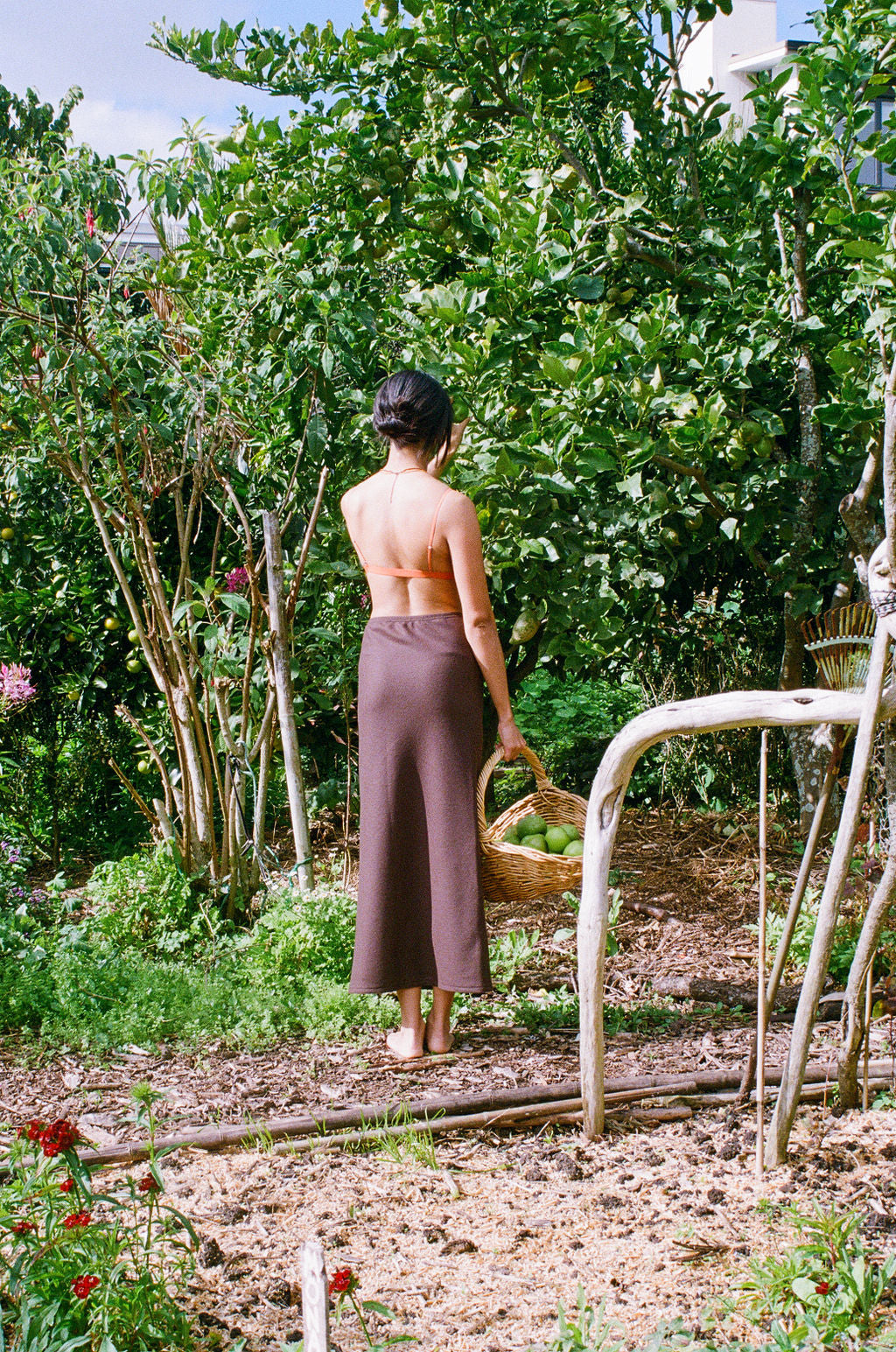 Maggie Skirt - Chocolate SAMPLE