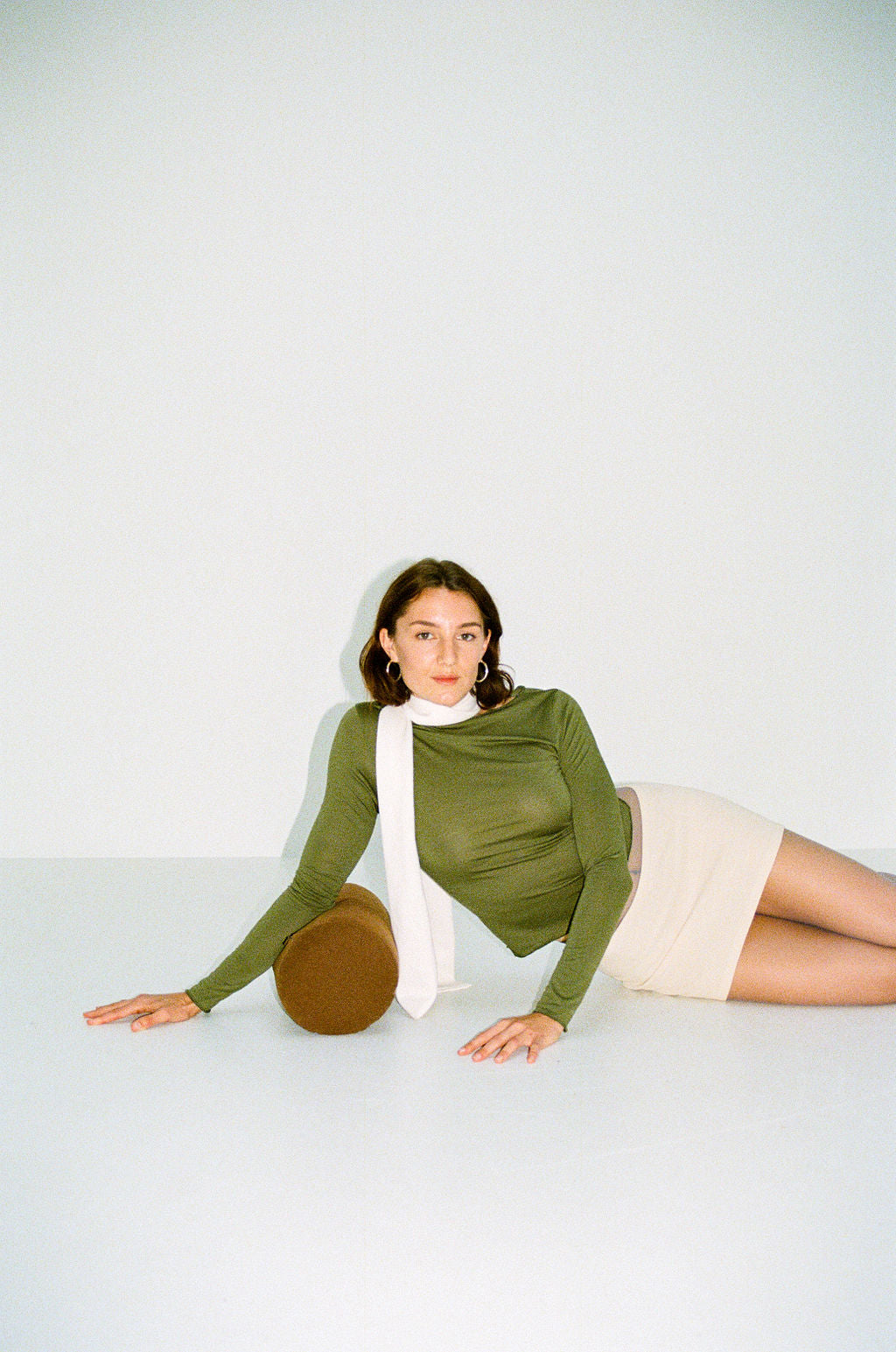 Faro Merino Top - olive SAMPLE