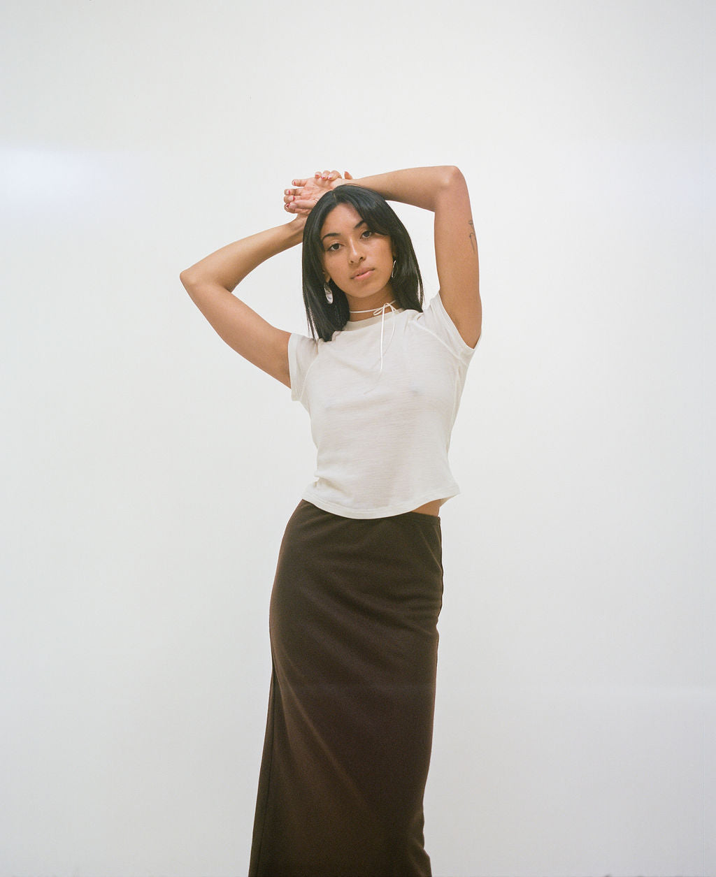 Sienna baby tee - Salt SAMPLE