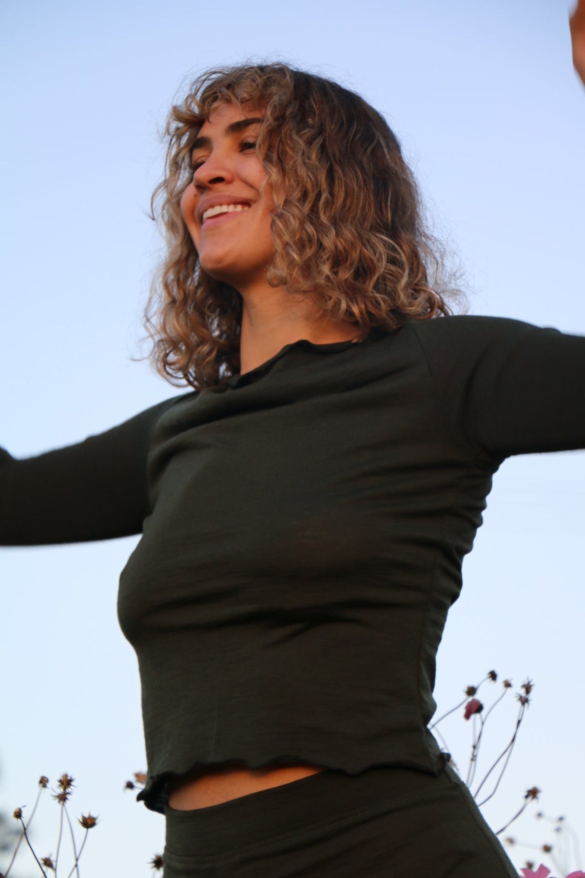 Faro Merino Top - Olive