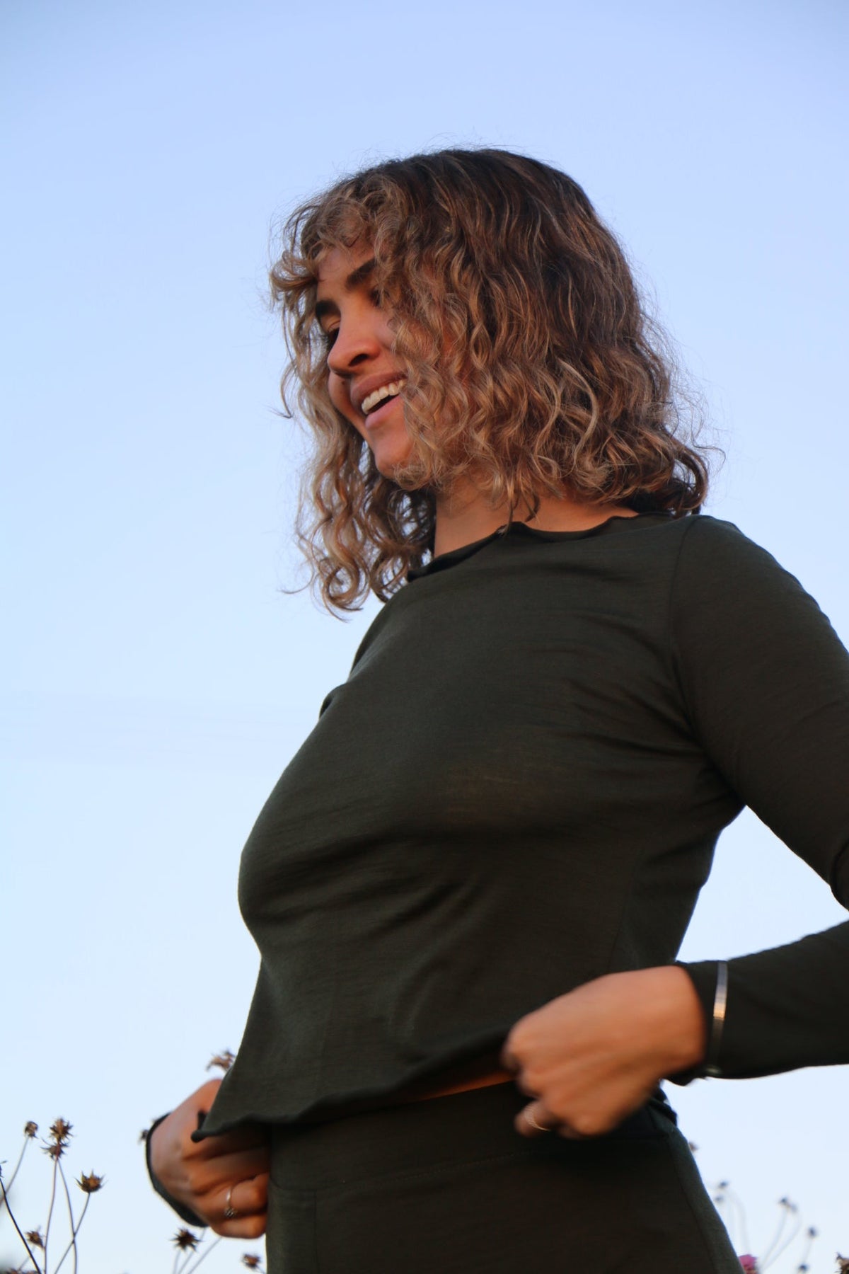 Faro Merino Top - Olive