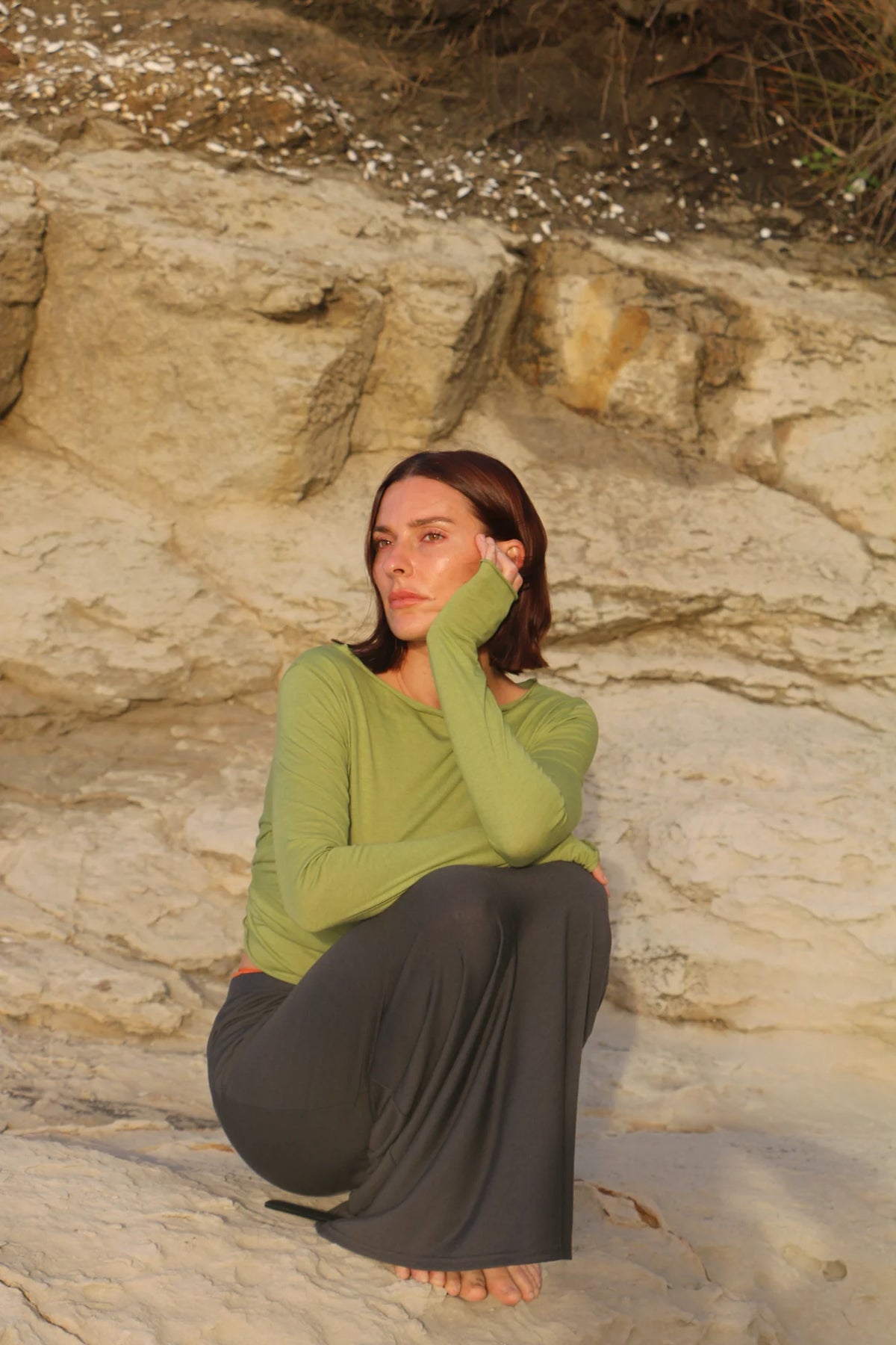 Faro long sleeve - AVOCADO