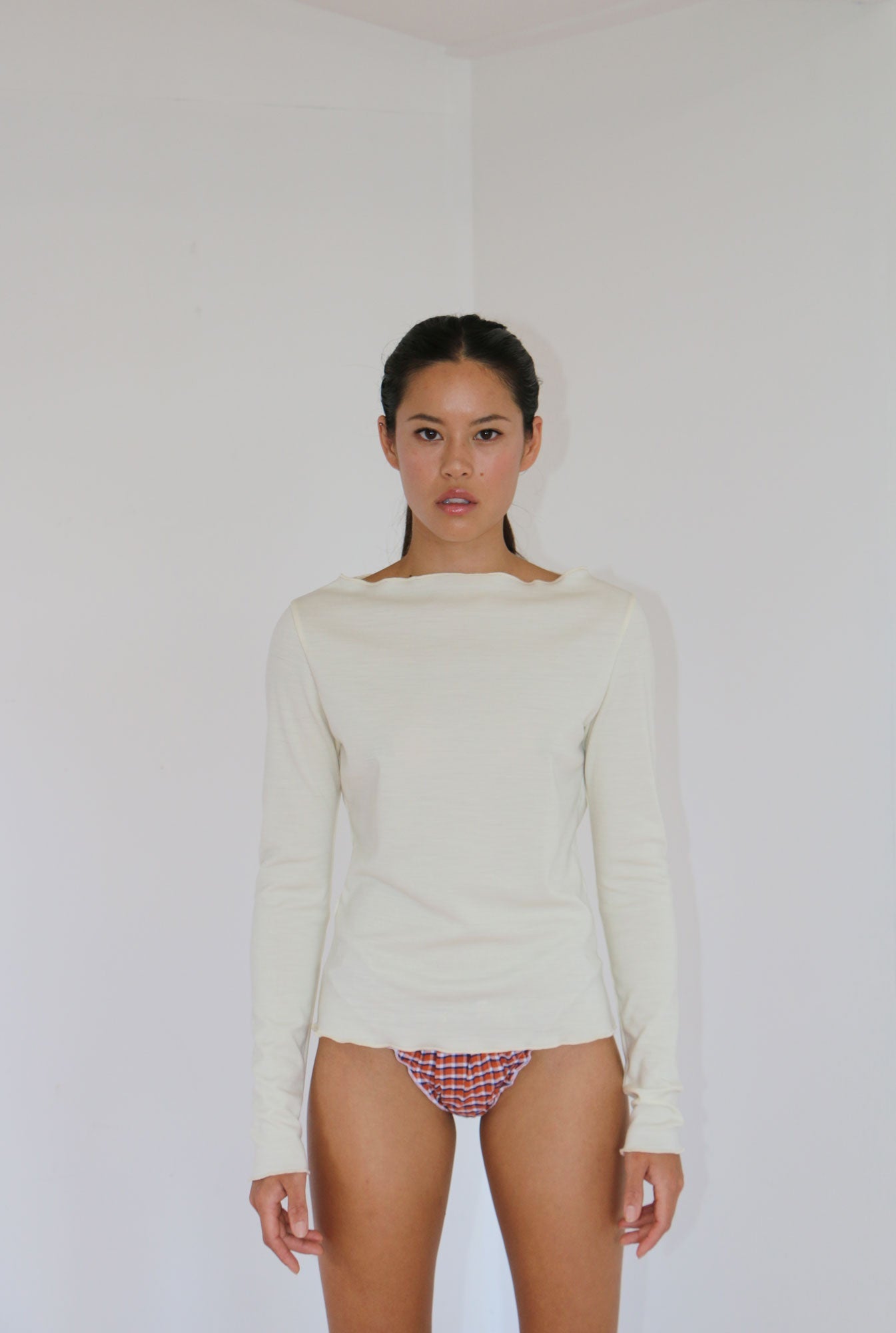 Faro Fluted Top - Ivory