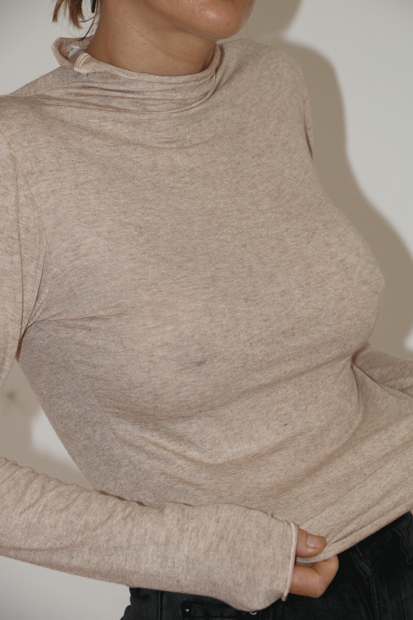 Selene Merino Top - Oat