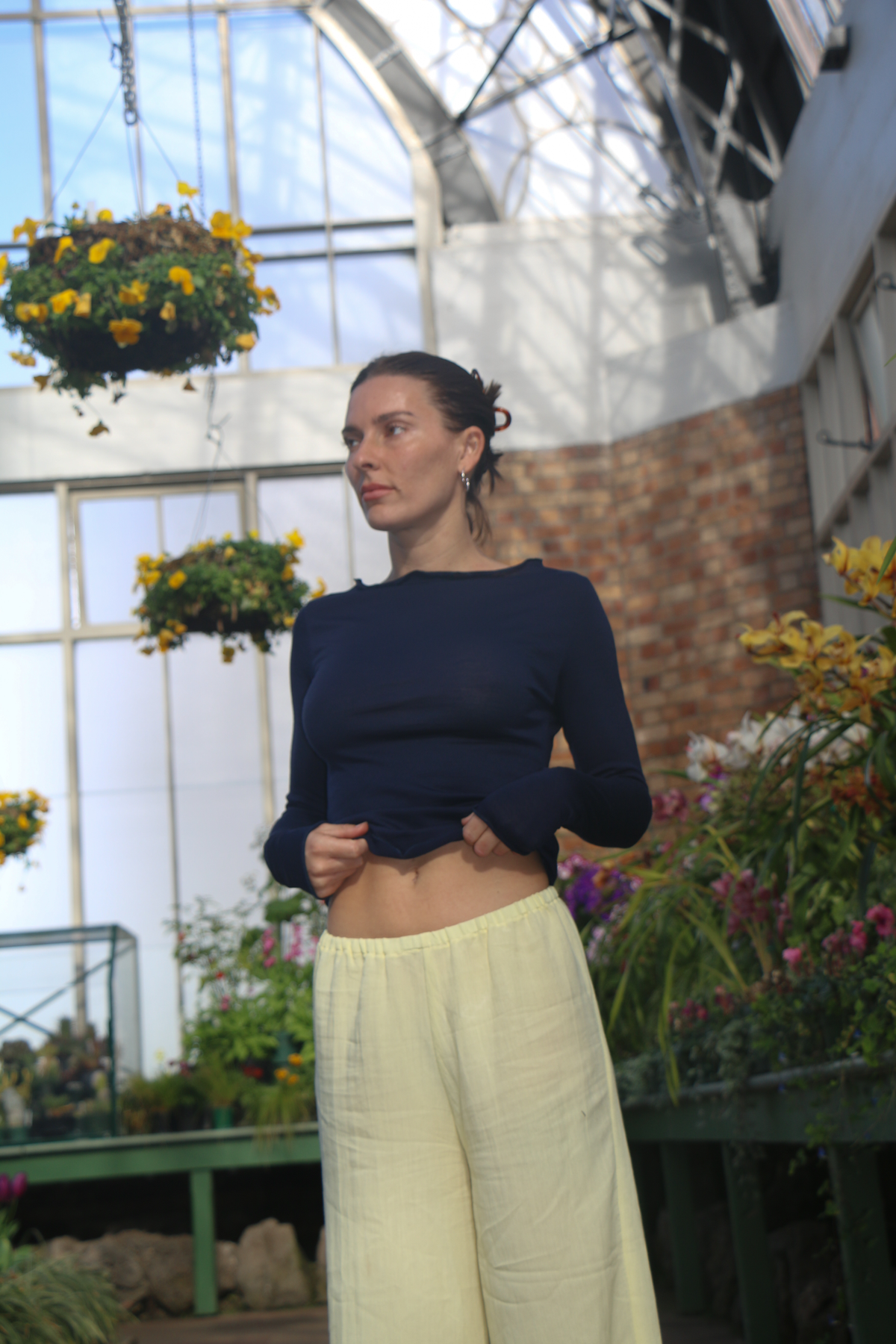 Faro Top - Navy SAMPLE