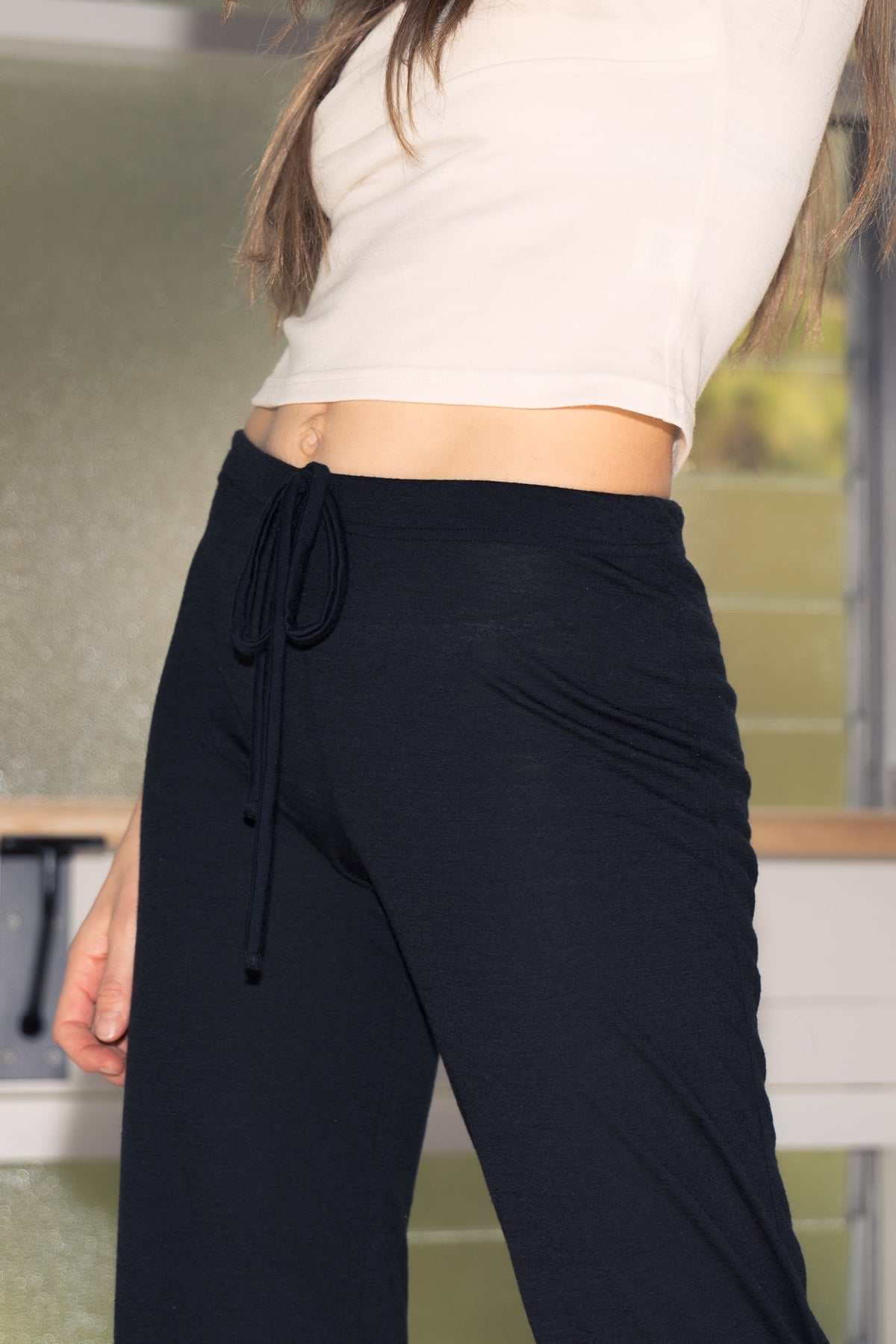 Hera Merino slacks in - Black