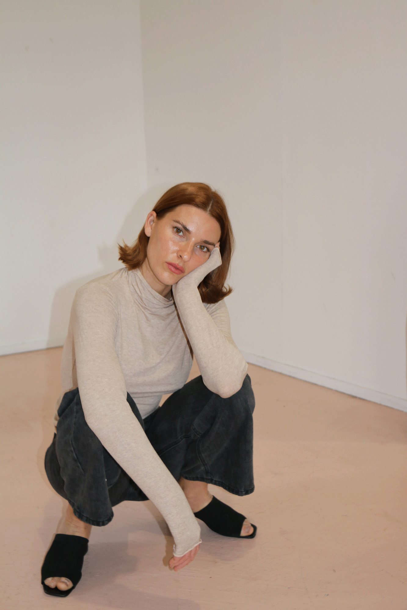 Selene Merino Top - Oat